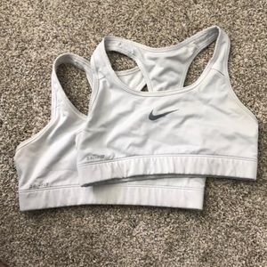 2 Nike dri fit sports bra